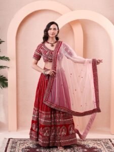Red Lehenga