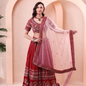 Red Lehenga